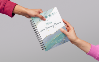 The 2024 Lunar Harmony Planner is a great gift for sensitive empaths.