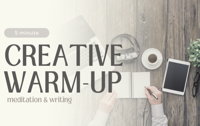 Creative Warm-up - meditation and writing - Geneva's Substack