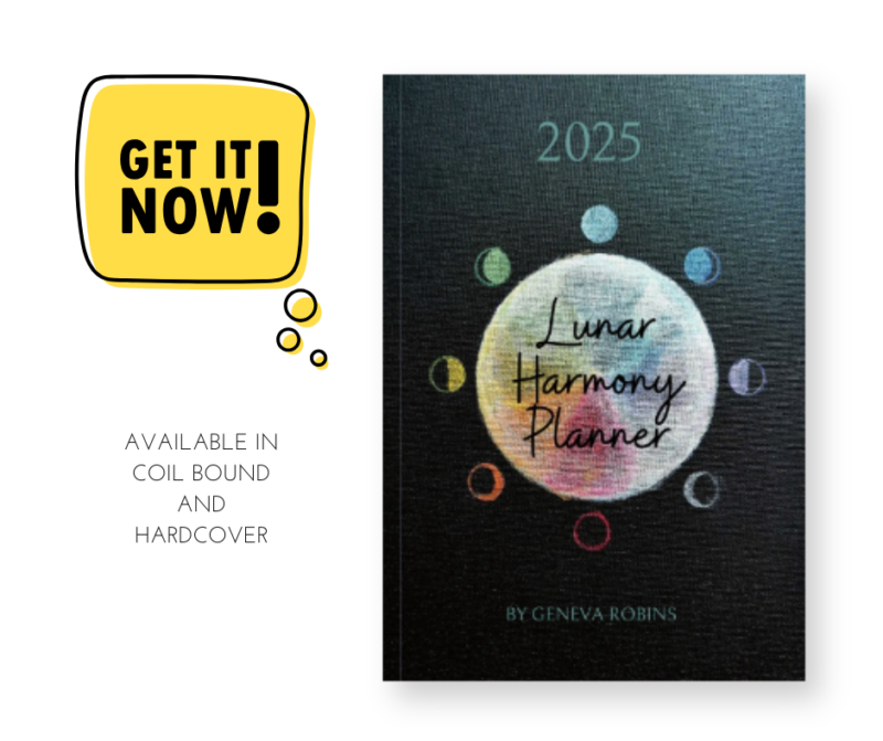 2025 Lunar Harmony Planner - Get it now! Available in coil bound and hardcover
